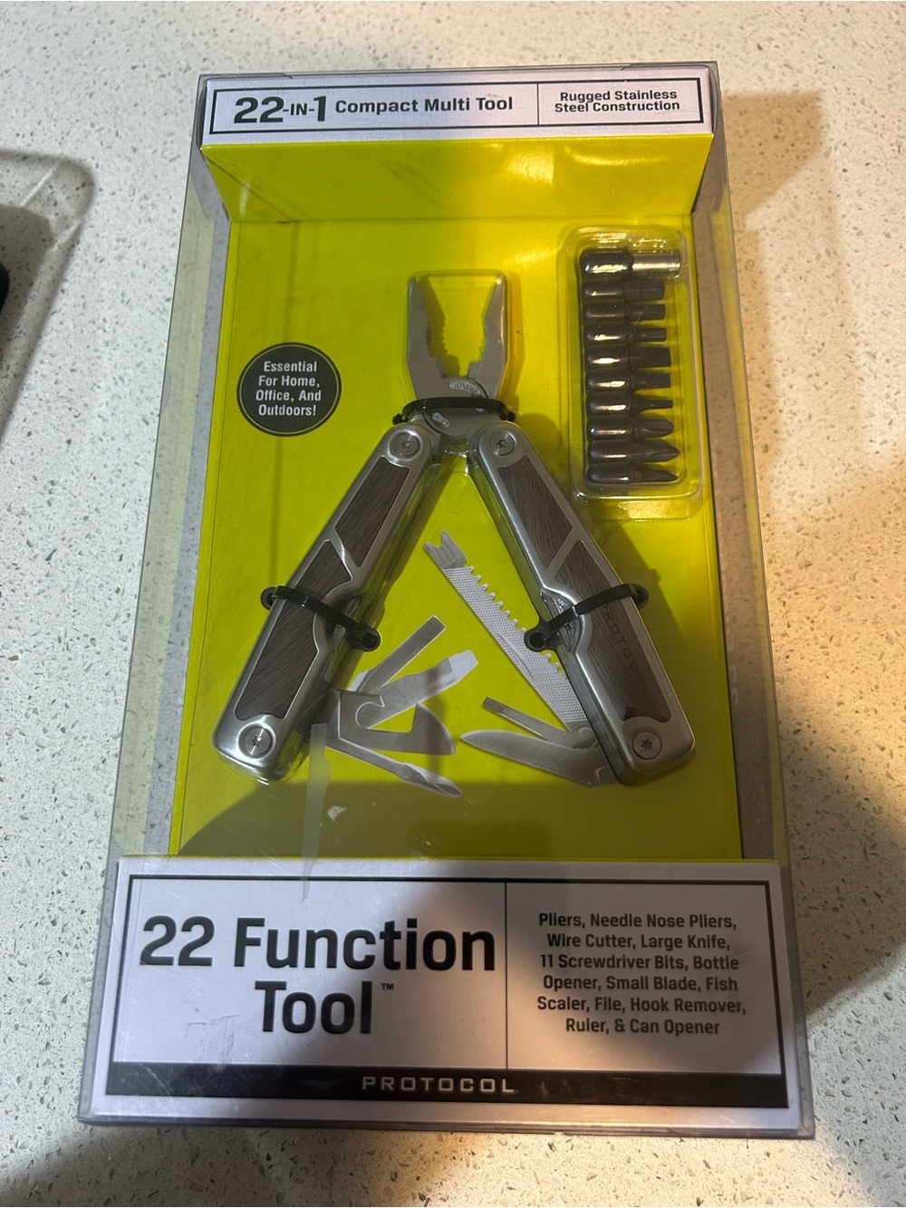 22-Function Compact Multi-Tool — Silver